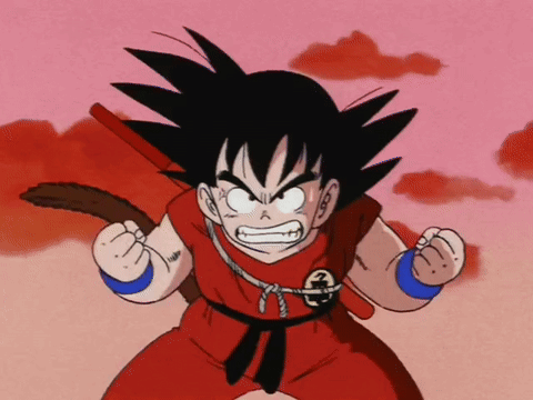 Kid Goku Angry GIF