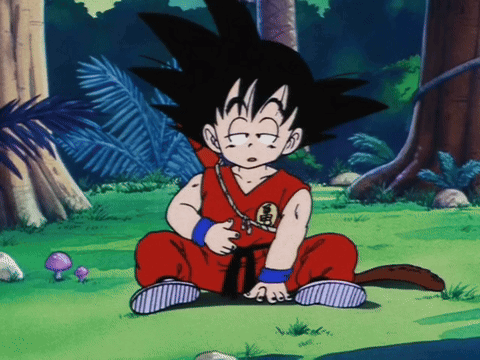 Kid Goku Hungry GIF