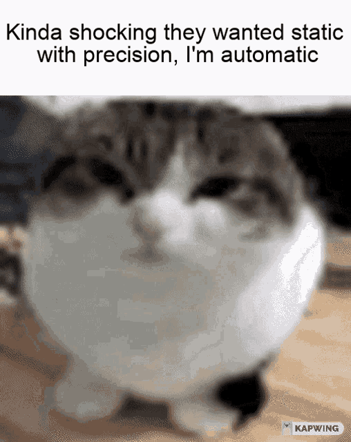 Kinda Shocking They Wanted Static With Precision Im Automatic Enemy GIF