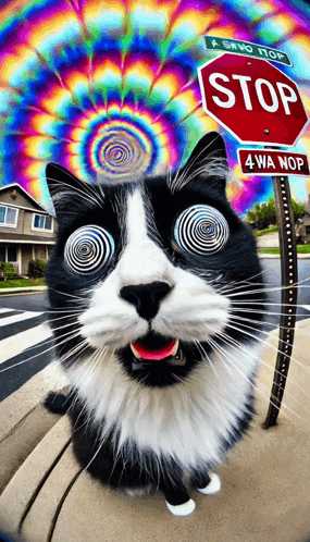 Kitty Trippy GIF