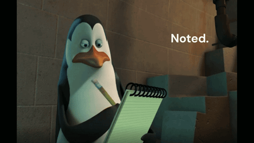 Kowalski Noted GIF