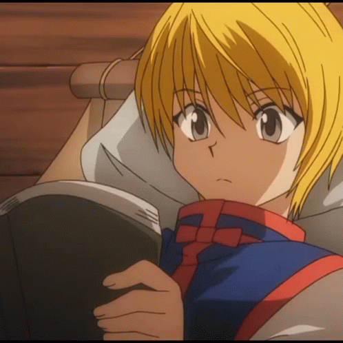 Kurapika Reading Kurapika GIF