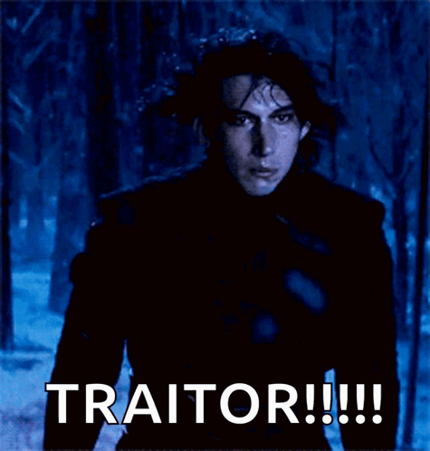 Kylo Ren Traitor GIF