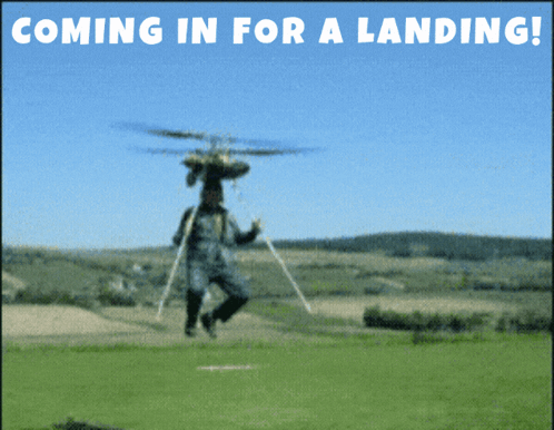 Landing Here I Come GIF