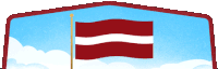 Latvia Latvija Sticker