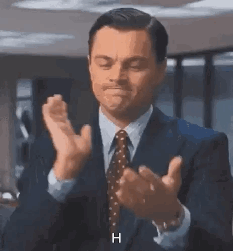 Leonardo Dicaprio Clapping GIF