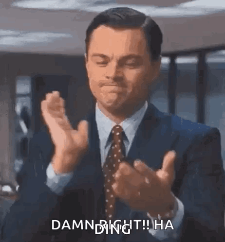 Leonardo Dicaprio Clapping GIF