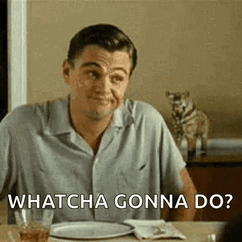 Leonardo Dicaprio Shrug GIF