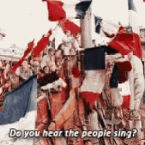 Les Miserables Hear The People Sing GIF
