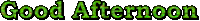 Letras Transparente Good Afternoon Sticker