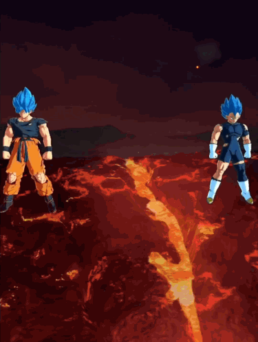 Lf Goku And Vegeta Yel Goku And Vegeta GIF