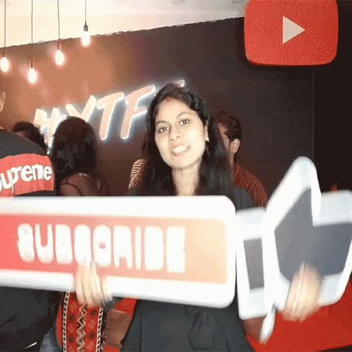 Like Button Subscribe Button GIF