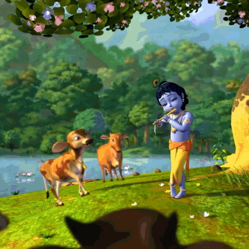 Little Krishna Krishna Images GIF