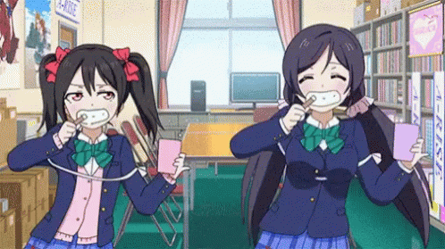 Love Live Toothbrush GIF