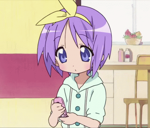 Lucky Star Sigh GIF