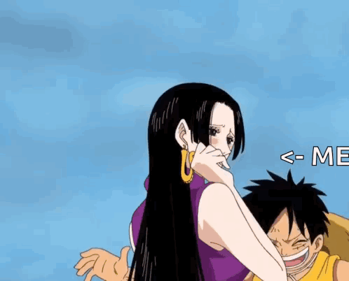 Luffy Hugs Hancock Luffy X Boa Hancock One Piece GIF