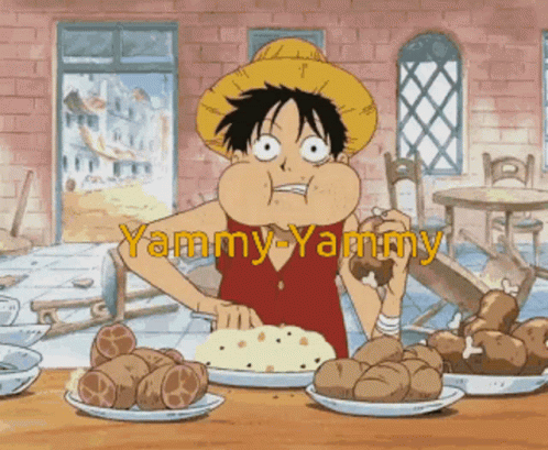 Luffy Hungry GIF