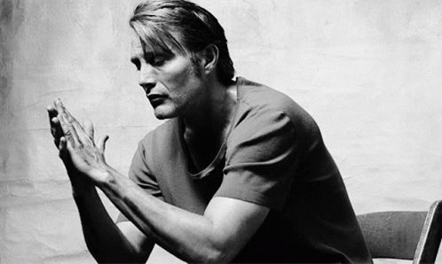 Mads Mikkelsen Stare GIF