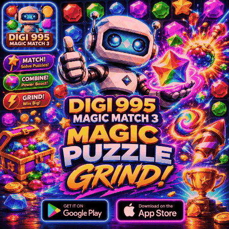 Magic Puzzle Grind Digi 995 Magic Match 3 GIF
