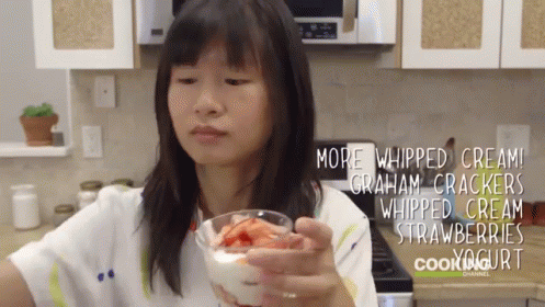 Making A Yogurt Parfait GIF
