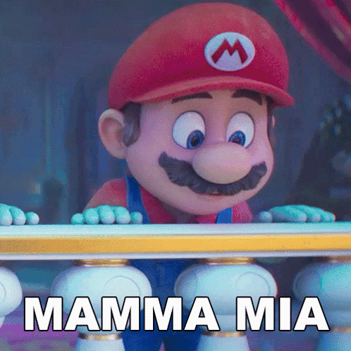 Mamma Mia Mario GIF