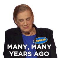Many Many Years Ago Deborah Sticker