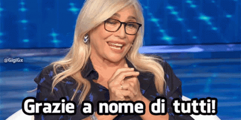 Mara Venier Grazie GIF