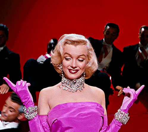 Marilyn Monroe Diamonds Girl'S Best Friend GIF