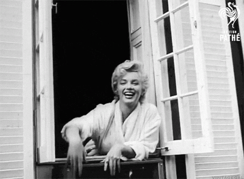 Marilyn Monroe Waving GIF