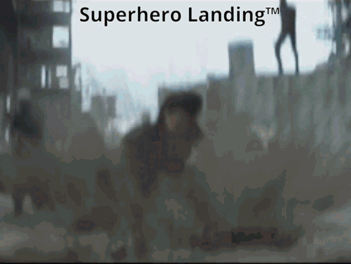Marvel Superhero Landing Deadpool Iron Man Thor Captain America Batman Spider Man Superhero Landing GIF