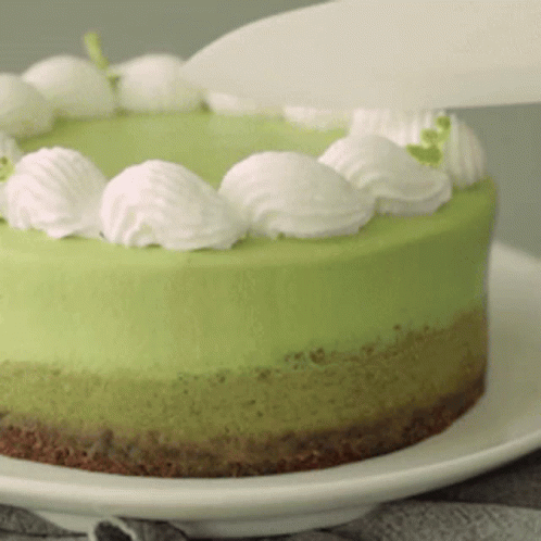 Matcha Cheesecake Dessert GIF