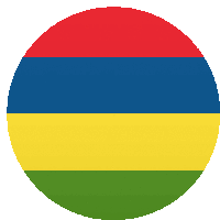 Mauritius Flags Sticker