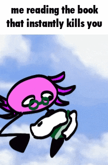 Me Reading The Book That Instantly Kills You Kinito GIF
