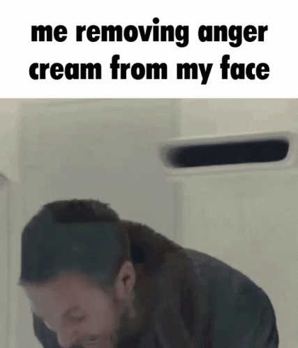 Me Removing Anger Cream From My Face GIF