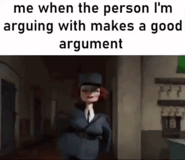 Me When The Person I'M Arguing With Makes A Good Argument Madagascar GIF