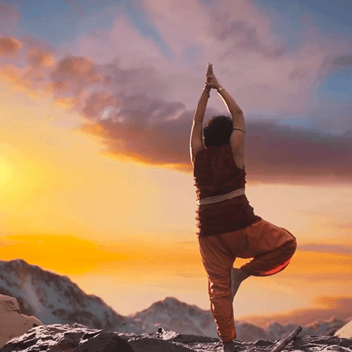 Meditating Bheem GIF
