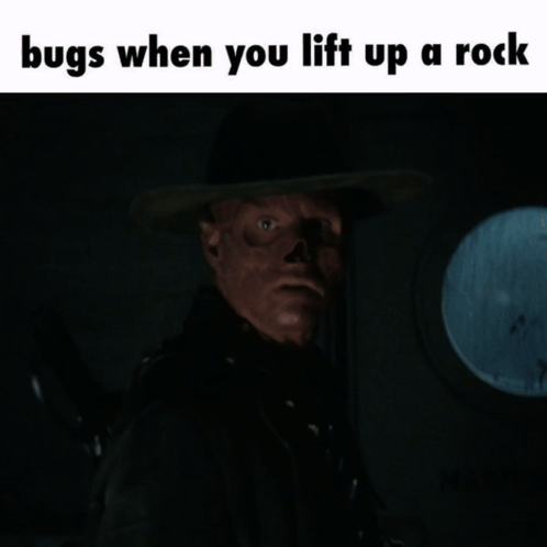 Meme Bugs When You Lift Up A Rock GIF
