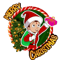 Merry Christmas Chhota Bheem Sticker