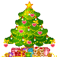 Merry Christmas Christmas Tree Sticker