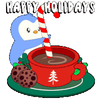 Merry Christmas Happy Holidays Sticker