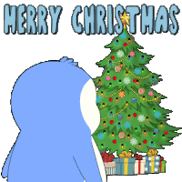 Merry Christmas Happy Holidays Sticker
