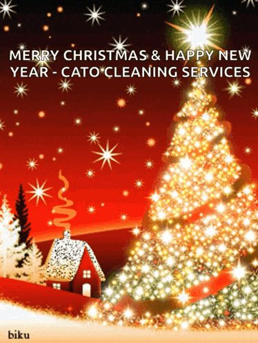 Merry Christmas Stars GIF