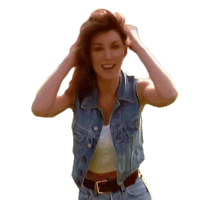Messy Hair Shania Twain Sticker