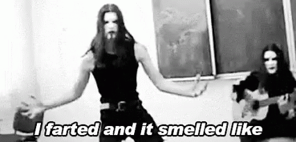 Metalhead Fart GIF