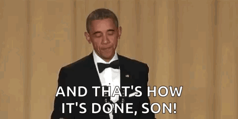 Mic Drop Obama GIF