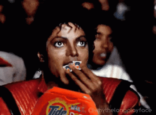Michael Jackson Eating Popcorn GIF