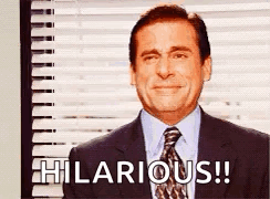 Michael Scott Laughter GIF
