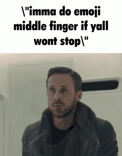 Middle Finger Reaction GIF