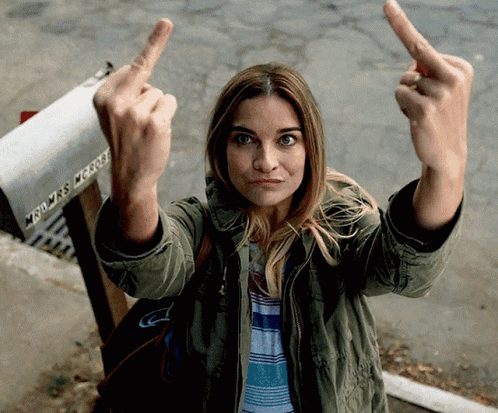 Middlefinger Stinkefinger GIF