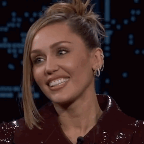 Miley Cyrus Smile GIF